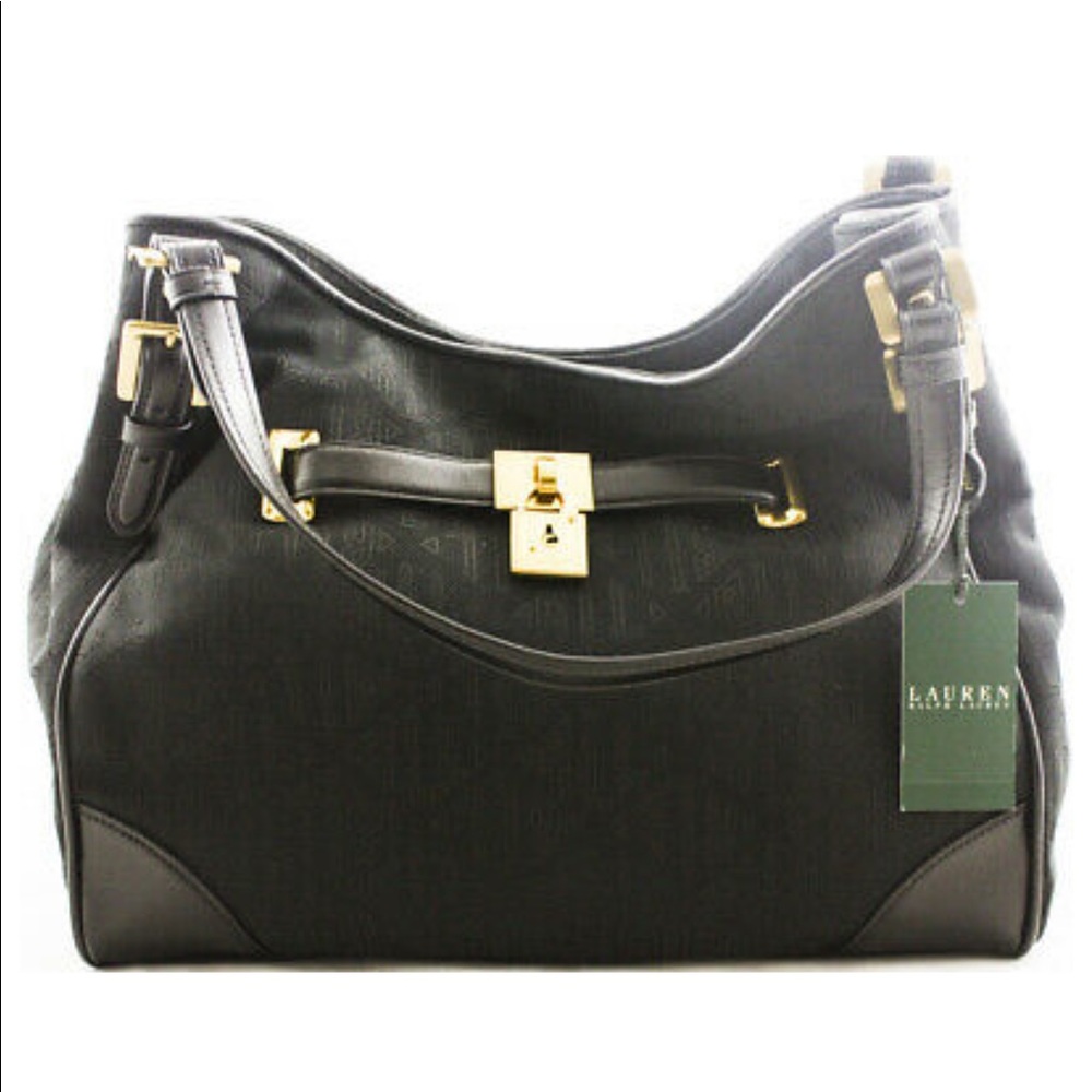 Signature 4 Poster Hobo Black Purse.